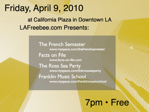 April 9 at California Plaza for LAFreebee.com