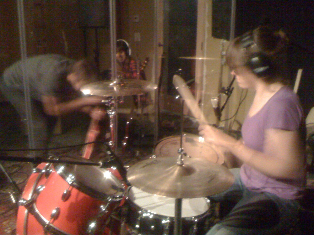 Recording at Bedrock July 2010