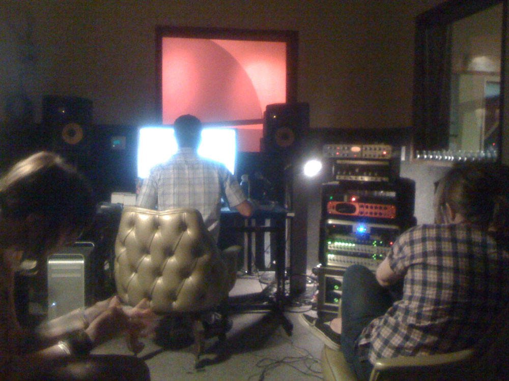 Recording at Bedrock July 2010